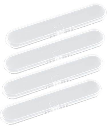 Garneck 20stücke Aufbewahrungsbox Für Nagelfeilen Und Wattestäbchen Transparentes Bruchfester Schmuckschatulle Für Wohnzimmer Und Schlafzimmer Packung