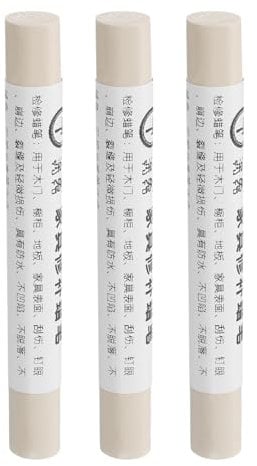 QUARKZMAN Möbelreparatur-Wachsstifte, 3 Stück - Holzwachs-Füllstift, Möbelmarker zum Ausbessern - für Kratzer, Löcher, Tische, Schreibtische, Holzböden, Grau, Weiß, Eiche