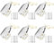6PCS Mini Latch Metal Automatic Spring Catch Push to Open Mini Push Lock Touch Release Catch for Windows Shed Doors Cabinet Cupboard Doors Closets
