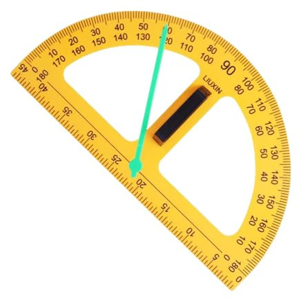 Uozonit Grande goniometro per insegnanti, strumento didattico matematico, grande design digitale, bussola per insegnamento matematico, goniometro per ingegnere, lavagna a secco multifunzionale