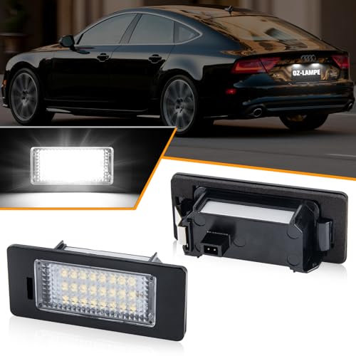 OZ-LAMPE LED Number Plate Light for SEAT Alhambra IIIBIZA ST kombi Audi A1 S1 A4 B8 8K A5 A6 S6 C7 A7 S7 Q5, 2PCS