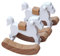 ifundom 2 Stück Kleines Hölzernes Miniatur Schaukelstuhl Für Puppen Miniatur Schaukelpferd Puppenhausmöbel Modell Miniatur Schaukelstuhl Möbel Mini Stuhl Modell Miniatur