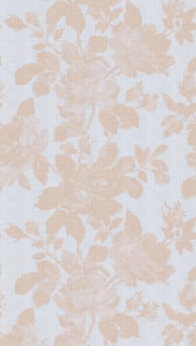 Livingwalls Fototapete Blumen in Grau, Beige, Hellblau - hochwertige Vliestapete 398771 mit Motiv auf 1,59 m x 2,80 m - Made in Germany