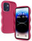 XINYEXIN Coque pour Oppo Find X5 Lite/Reno 7 5G, Étui Housse Vague Cadre Forme Bouclée Mignon Liquide Silicone Antichoc - Rouge