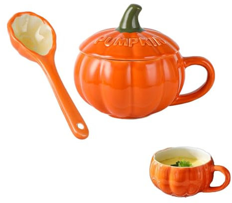 Tasse En Citrouille Automne, 300 Ml Tasse À Café En Céramique Motif Citrouille 300 Ml Halloween Pot, Tasses Mignonnes DéCoration D'automne Tasse À Café, Thé, Lait, Soupe