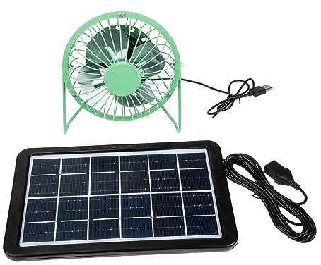 BESPORTBLE 3 Ensembles ventilateur solaire ventilateur de table usb ventilateur usb ventilateur de climatisation ventilateur de refroidissement à énergie solaire voiture ventilateur de bureau