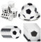 NVGVUP Football Tableware Set, 60 PCS Football Party Paper Plates Cups and Napkins for 20 Guests, Sports Theme Football Party Decorations, World Cup Football Birthday Decorations