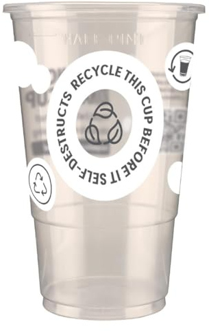 eGreen Printed TWOinONE Flexy Glass UK & CE Marked 1/2 Pint to Line (Box 1000) | UK and CE marked for legal compliance, featuring a printed design to ensure accurate measurements for busy bar service.