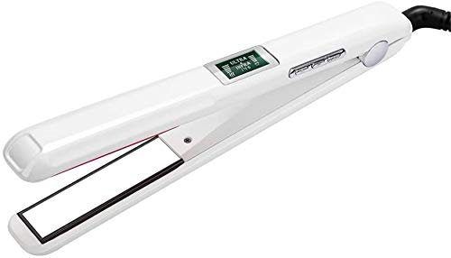 Plancha profesional ultrasónica infrarroja para el cuidado del cabello, plancha profesional para el cuidado del cabello, recupera el peinado dañado, doble voltaje, color blanco