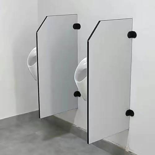 Schamwand Urinal-Trennwand 90 * 40cm,Urinal-Schallwand,Urinal Partition Für Herre,Toilettenabtrennung Wandmontage,Urinal-Sichtschutztrennwand,Für Schulen Einkaufen Öffentliche Orte(2PCS)