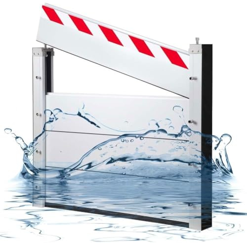 Barrera Antiinundación De 40 Cm De Altura Para Puerta 181-190 Cm Compuerta Divisoria Temporal Para Exteriores(Exterior,190 * 40cm)