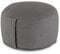 Amago home Yogakissen Meditationskissen Augenkissen Sitzkissen rund ø31xH20cm Bezug waschbar Farbe grau - coolgray