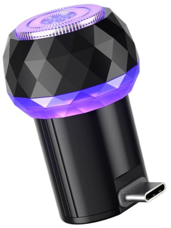 Happyyami Elektrischer Bartrasierer Usb Typ-c Klein Kompakt Für Männer Reise Tragbar Mit Automatischem Schleifsystem Handlicher Rasierer Ohne Akkuwechsel