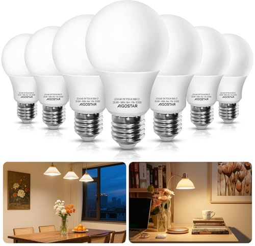 Aigostar LED Leuchtmittel E27 Warmweiß 12W, Birnen ultrahell Licht 3000K 1170 Lumen, Abstrahlwinkel 280 Grad Tropfen Energiesparlampe, Nicht Dimmbar, 7er Verpack