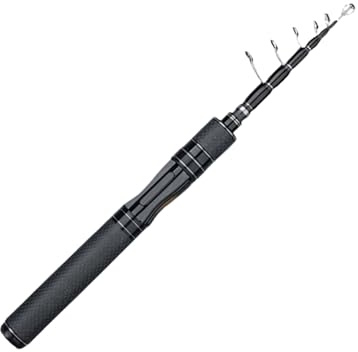 Bbajszx Empfindliche Glasfaser Teleskop Angelrute für Anfänger und erfahrene Angler Bequeme Reise Angelruten Winzige, transportable Teleskop Reise Einsteiger Angelruten
