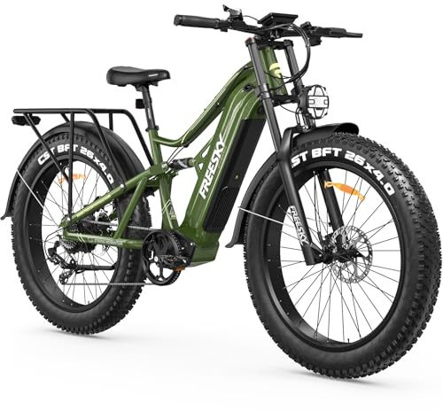 FREESKY 2026 Swift horse Ultra BAFANG Motor Electric Bike for Adults, 48V 35Ah LG Cells Battery Ebike 140 Miles, 26 Fat Tire Dirt Mountain E Bike, Full Suspension, UL 2849 Certified by TÜV