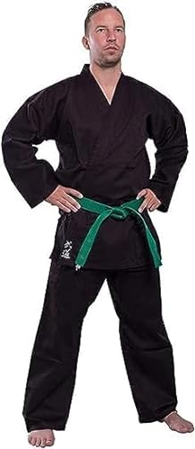 budodrake Karateanzug Bushido schwarz (180 cm)