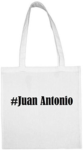 Reifen-Markt Tasche #Juan Antonio Größe 38x42 Farbe Weiss Druck Schwarz