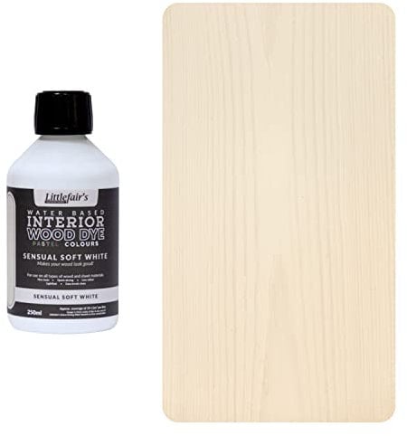 Littlefair‘s, Holzfarbe, umweltfreundlich und auf Wasserbasis - klassisches Sortiment, Sinnlich Soft White, 250 ml