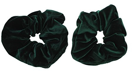 Zac's Alter Ego Pair of Luxurious Velvet Hair Scrunchies - Variety of Colours