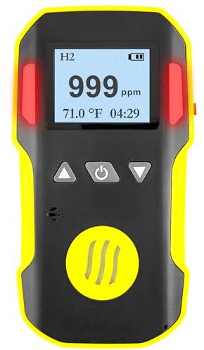 Wasserstoff-Gasdetektor (H2) | EU-Kalibrierzertifikat | USB-Aufladung | Akustische, Optische und Vibrationsalarme | 0–1000 ppm H2