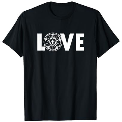 Lutherrose T-Shirt Martin Luther Rose Evangelisch Protestant T-Shirt