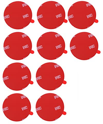 10 X (Durchmesser 80mm) 3M 4229P Doppelseitig adhäsive band dünn extra stark klebepads klettband wasserfest ablösbar Klettverschluss rückständelos Klettpunkte Klebeband Klebestreifen Hochleistung