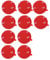 10 X (Durchmesser 80mm) 3M 4229P Doppelseitig adhäsive band dünn extra stark klebepads klettband wasserfest ablösbar Klettverschluss rückständelos Klettpunkte Klebeband Klebestreifen Hochleistung