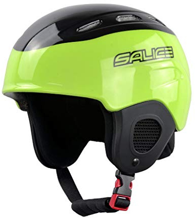 Salice Kinder Skihelm Junior Lime Größe 48-56 mit Roller, Unisex