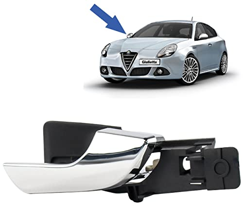 STARKIT PERFORMANCE Maniglia compatibile per Giulietta (2010) maniglia interna | ANTERIORE DESTRO (lato passeggero) (cromata) 156092165