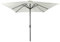 Mojawo Sonnenschutz Kurbelschirm Rechteck Marktschirm Gartenschirm Sonnenschirm Aluminium Schirm 3m x 2m, Farben:Beige
