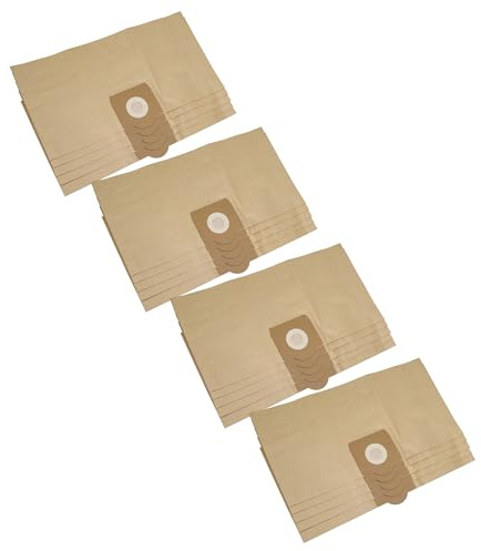 vhbw 20x Staubbeutel kompatibel mit Kärcher A 2001 | K 2001, K 3011, NT 2001, NT 211, NT 3011 Staubsauger - 36,5cm x 29,8cm Sandfarben