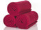 ALCLEAR 3 Stück Oeko Tex Fleecedecken, Farbe: Bordeaux, tolle Größe 130x160 cm, über 200 g/m2, Sofadecke Couchdecke Wohndecke, Picknickdecke Sofaüberwurf Decke