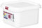 COM-FORT HOUSE - Tartera cuadrada para comida reutilizable con tapa, apto para microondas, lavavajillas y congelador. Medidas: 176x162x100 1,9L, Pakc de 6 unidades