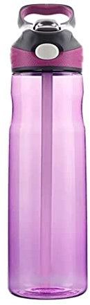 ljtao Wiederverwendbare Flasche for Wasser, Getränkeflasche Wasserflaschen mit Strohsport, Flasche Wasserflasche One klick Offen for Camping Wanderreisen Outdoor-Aktivitäten Wasserflaschen