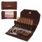 Lykke Cypra Nadel-Set, 8,9 cm, Braun