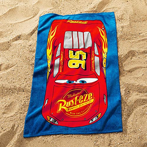 CTI 047700 Disney Cars Strandtuch, Blau, 70 cm x 120 cm