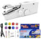 Bemodst Portable Mini Sewing Machine, Cordless Electric Sewing Tool with USB Port and Accessories for Quick Fixes on Clothing, Curtains, Leather, White