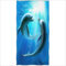 Violetpos Badetuch Blauer Ozean Delfine Liebe 70 cm x 140 cm Strandtuch