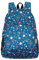 ECO CHIC Lightweight Foldable Water Resistant Backpack Rucksack Folds into Pouch for Storage (Floral Navy)