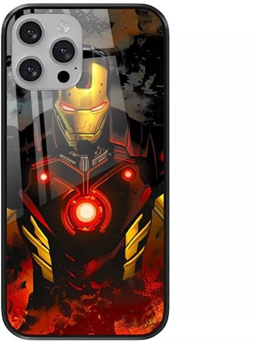 ERT GROUP Funda para teléfono móvil Apple iPhone 13 Pro Original y con Licencia Oficial de Marvel con diseño Iron Man 023 de Vidrio Templado, Adaptado del teléfono móvil, Cubierta Protectora