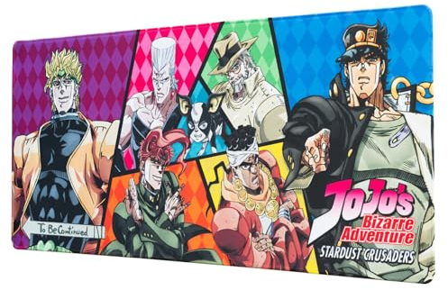 Alfombrilla ratón XXL Jojos Bizarre - Alfombrilla escritorio (Mouse pad XXL: Protector escritorio) | Accesorios gaming - Tapete escritorio : Alfombra escritorio Impermeable y Antideslizante