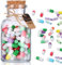 XiangSKY 100PCS Cute Capsule Message Love Letters Capsule Letters Message in a Bottle Glass，Capsule Message for Boyfriend/Girlfriend，Love Letter for Valentines Day,Birthday