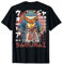 Japanese Ukiyo-e Samurai Frog Warriors Japanischer Samurai-Frosch-Krieger Ukiyo Samurai-Kröte mit Rückdruck T-Shirt