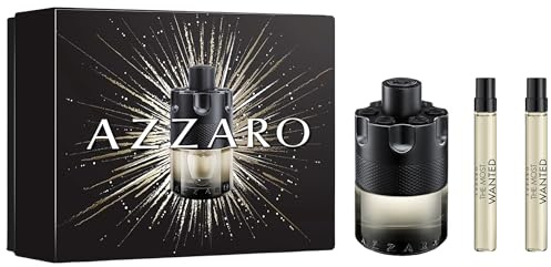 Azzaro The Most Wanted Eau de Toilette Intense Set pour homme, 100 ml et 2 x 10 ml, parfum masculin aromatique et frais, parfum caractéristique