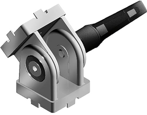 Fath Gelenk mit Klemmhebel Item System passend zu Aluprofil 30x30 Nut 6 - Scharnier, Zinkdruckguss