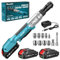 Seesii 21V 3/8 Cordless Ratchet Wrench Kit, 66Ft-lbs Electric Ratchet, Variable Speed Power Ratchet, 2X2.0Ah Li-Ion Batteries and Charger,7 Sockets,1/4 Adaptor,1/2 Adaptor,3 Extension Bar, RT600B