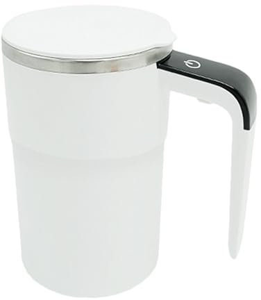 Taza mezcladora eléctrica | Taza de café automática | Taza agitadora recargable con pantalla LCD | Portátil y fácil de usar | Mezclador de taza de café para bebidas mixtas, leche, batidos de