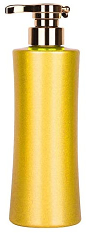 KESOTO Simple Soap Dispenser Bottle with Hand Pump 500ml Shower Gel Dispensers Decorative Shampoo Bottle Refillable Dispensers Container for Liquid Lotions Detergent for Restroom Bathroom, Yellow