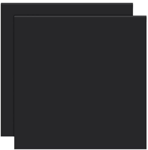 BENECREAT 3 tapis en Silicone Noir Sets de Table en Silicone de 30x30cm Protecteur de Comptoir en Silicone pour Protection de Table Coussin Résistant à la Chaleur Épaisseur de 2mm
